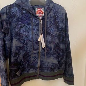 NWT Johnny Was Croatian dreams zip up sweatshirt